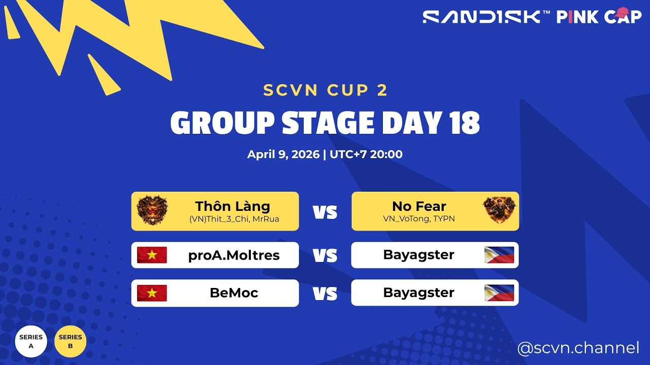 SCVN CUP 2 - DAY 18 | Group Stage