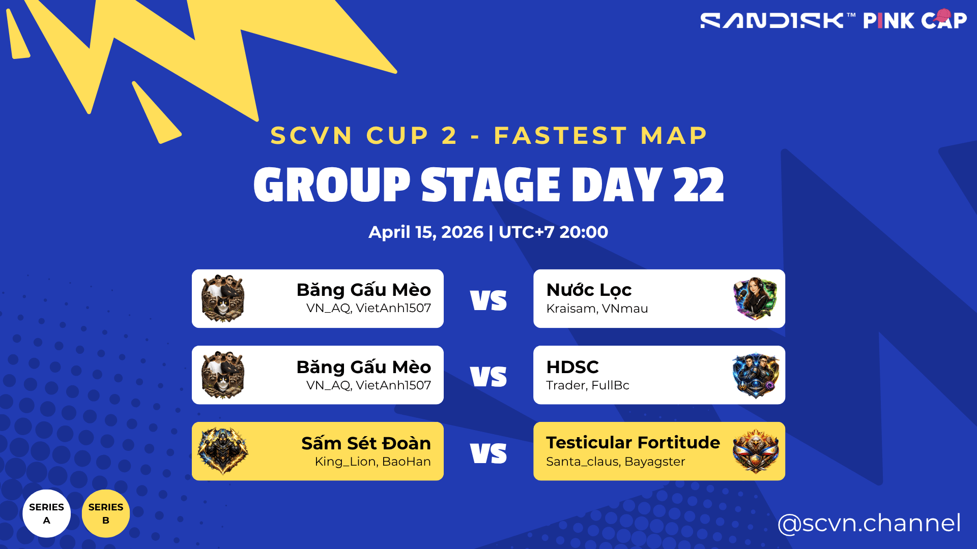 SCVN CUP 2 - DAY 22 | Group Stage