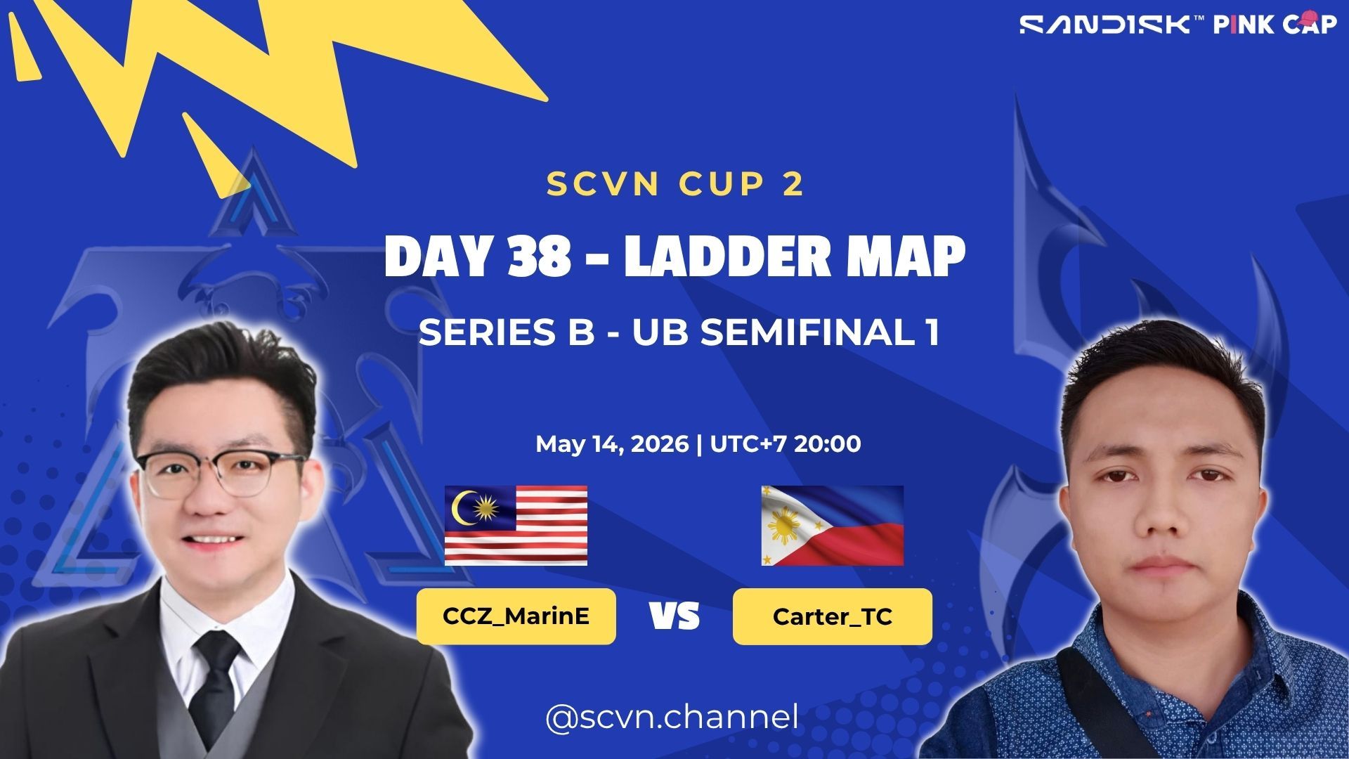 SCVN CUP 2 - DAY 38 | C9_MarinE (T) vs Carter_TC (P) | Ladder Map Series B – UB Semifinal 1