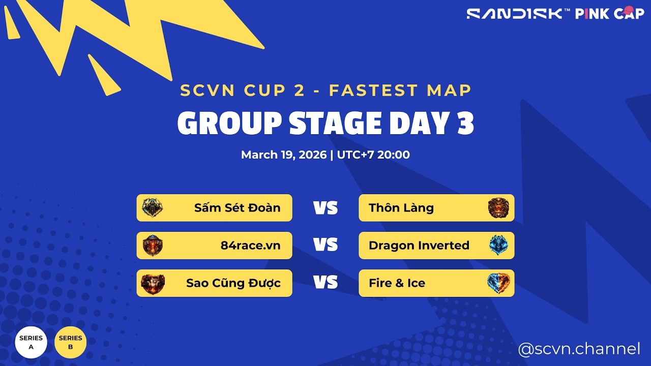 SCVN CUP 2 - DAY 3 | Fastest Map - Series B | BO2 Group Stage