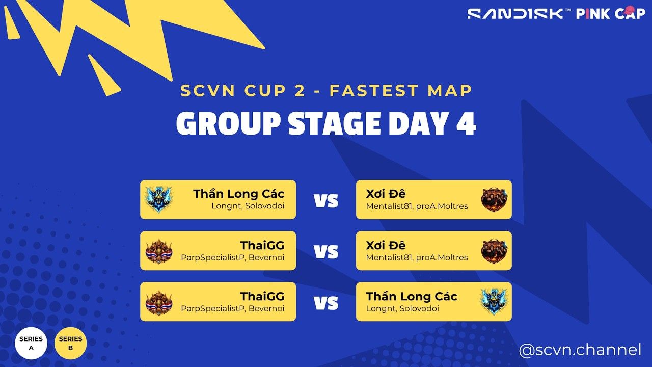 SCVN CUP 2 - DAY 4 | Fastest Map - Series B | BO2 Group Stage
