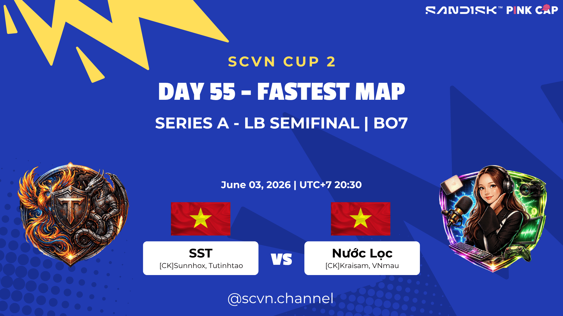 SCVN CUP 2 - DAY 55 | SST vs Nước Lọc | Fastest Map Series A – LB Semifinal (BO7)