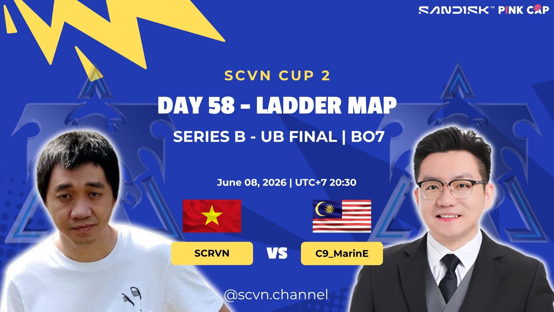 SCVN CUP 2 - DAY 58 | SCRVN vs C9_MarinE | Ladder Map Series B – UB Final (BO7)