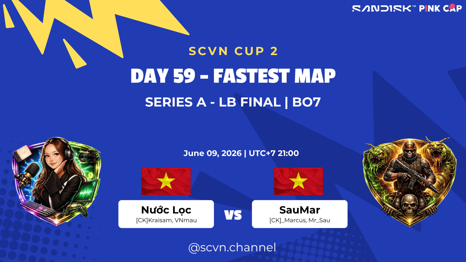SCVN CUP 2 - DAY 59 | Nước Lọc vs SauMar | Fastest Map Series A – LB Final (BO7)